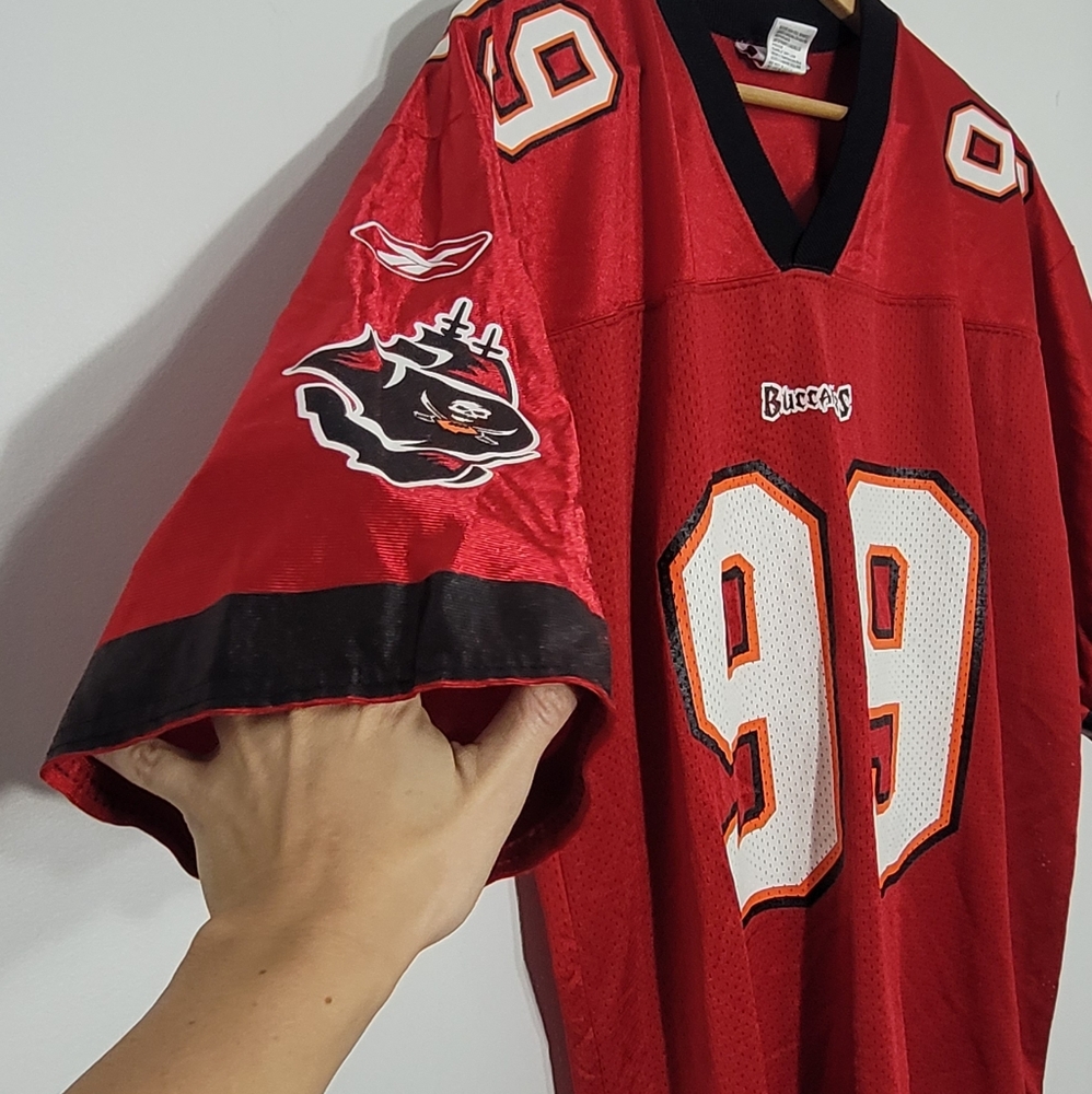 Vintage NFL Tampa Bay Buccaneers Warren Sapp #99 Hall Of Fame Jersey Large - Picture 6 of 11